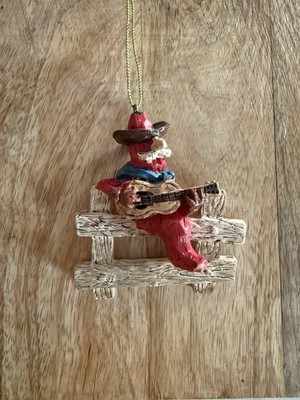 Western Cowboy Chili Pepper Boots Christmas Ornament Guitar O15-18