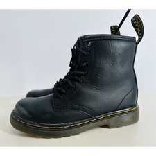 Dr. Martens 1460 T Air Wair Side Zip Lace-Up Combat Ankle Boots Kids Size 10