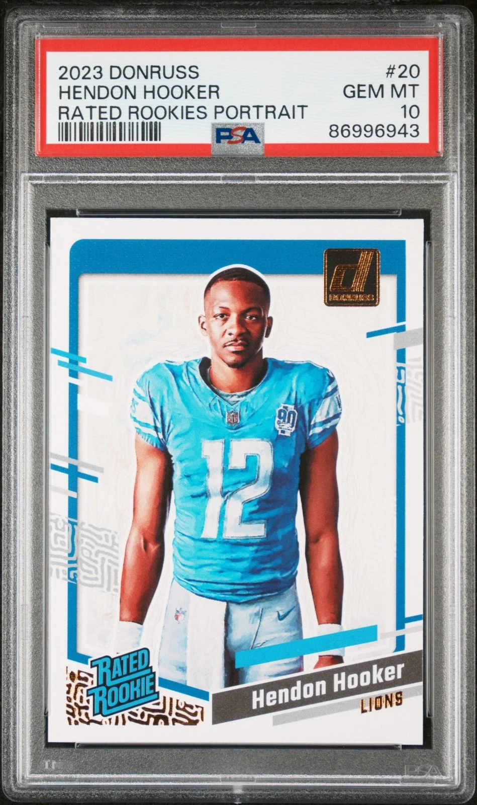 Hendon Hooker Panini Donruss Rated Rookies Portrait #20 Base