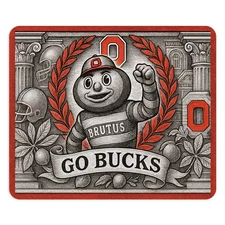 Ohio Buckeyes Mouse Pad 9.5"x8" | Go Buckeyes Desk Mat | Waterproof and Smoth