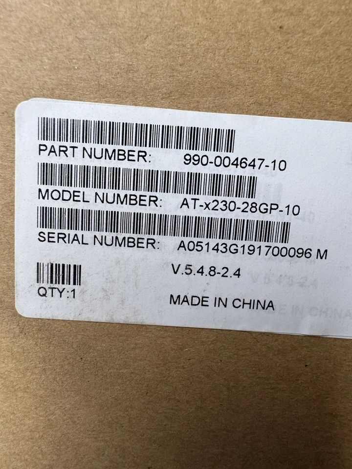 SEALED NEW VERINT BA-SW-28POE+ ALLIED TELESIS AT-X230-28GP-10 EDGE SWITCH - Image 4 of 4