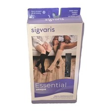 Sigvaris Opaque Black LS 30-40mmHg Knee High Medical Compression Socks NEW