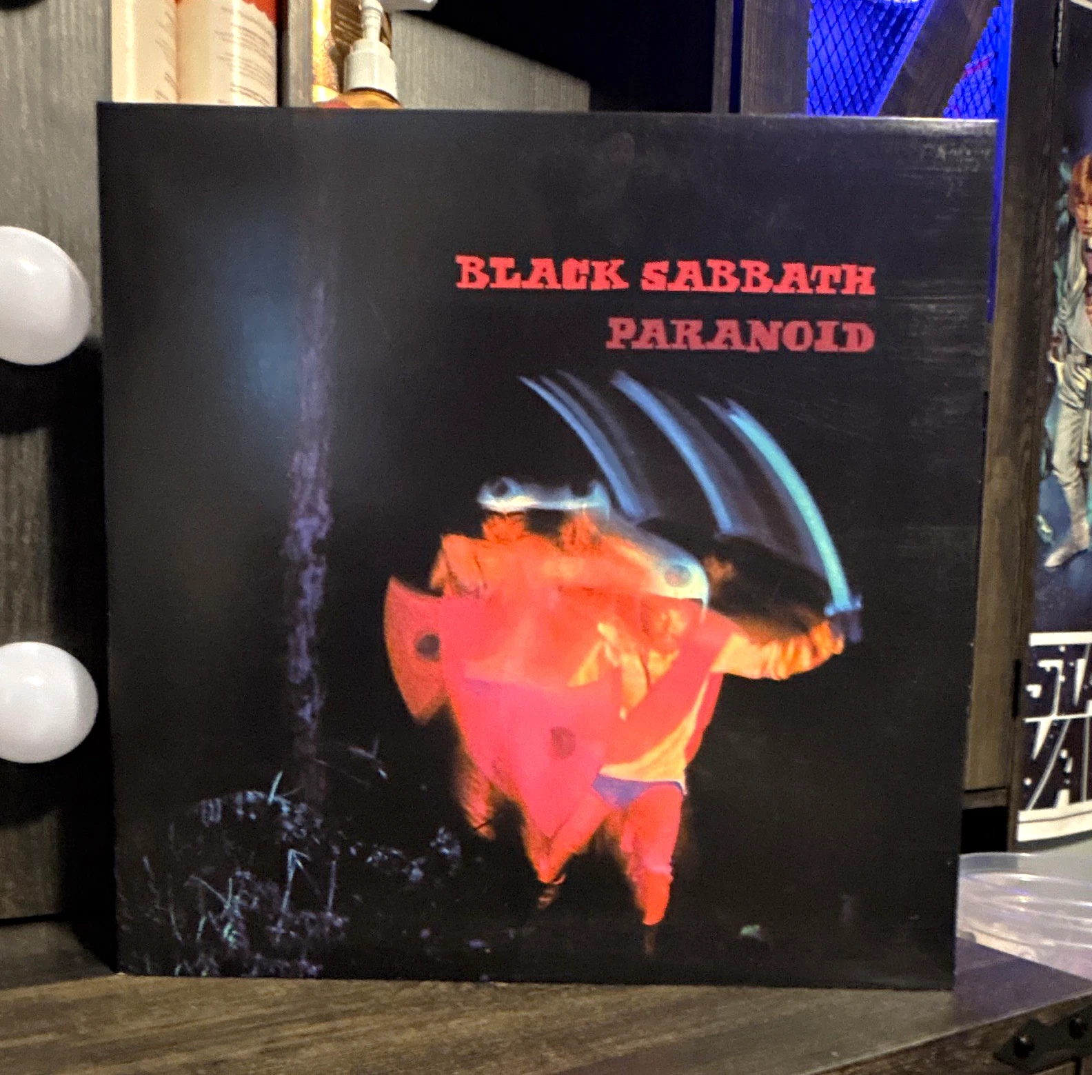 Black Sabbath Paranoid 12" Black Vinyl LP Warner Records Label Stereo Rock