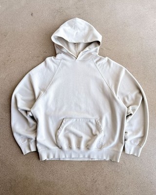 Fear Of God FOG Pacsun Essentials Raglan Hoodie Men's M Cream Heavyweight 2017