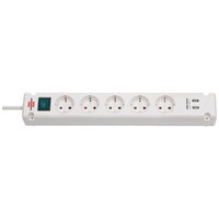 Brennenstuhl Bremounta USB-A 5-Fach Steckdosenleiste Mit Schalter 3,0 M Weiß...