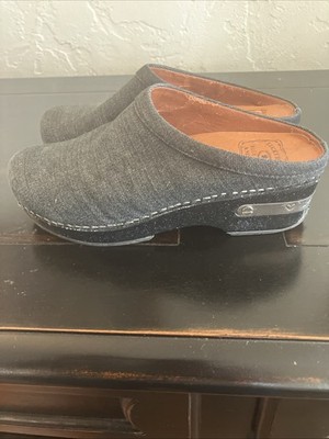 Lucky Brand Clogs Women's Size US 5.5 Grey Denim Classic Slip On