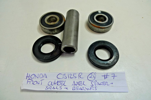 HONDA CB125R VORDERACHSE DISTANZSCHEIBE, LAGER & DICHTUNGEN (LOC-B) #7