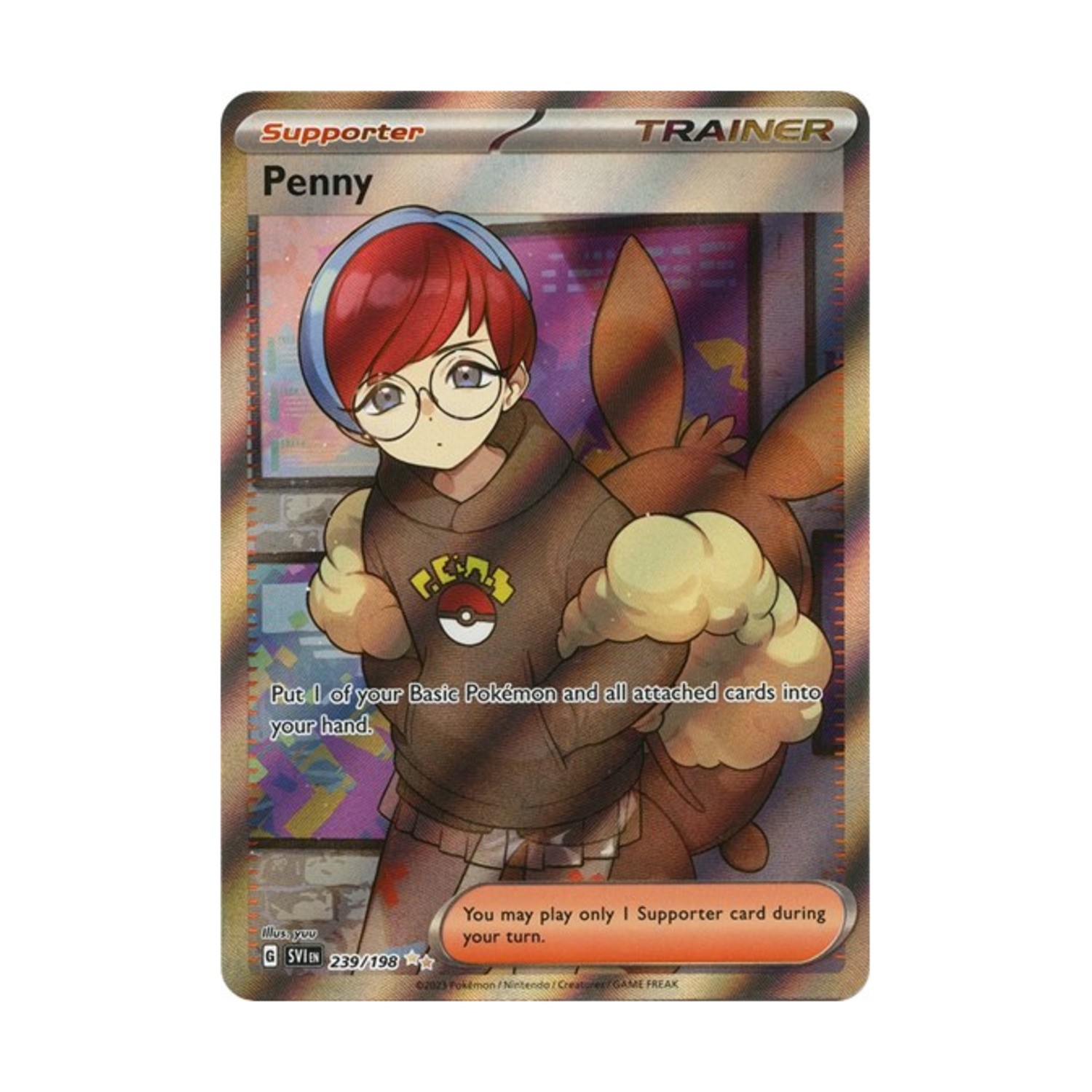 Pokemon SV01: Scarlet & Violet Base Set  Penny - 239/198 (UR) #239/198 (Hol NM