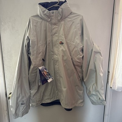 Lowe Alpine Triple Point Jacket Men s XL Beige Waterproof AirPlay Hooded  Liner 