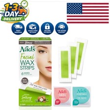 Fragrance-Free Facial Wax Strips - 6-Week Smoothness, Ideal for All Skin Types