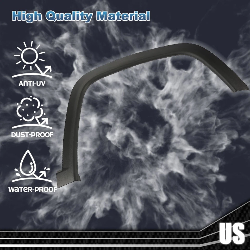 FRONT PASSENGER SIDE WHEEL MOLDING FENDER FLARE FIT FOR 2017-2022 JEEP COMPASS Foto 2 de 4