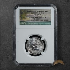 2018-S Silver Voyageurs Minnesota State Quarter 25C - NGC PF70 Rev Proof - SF
