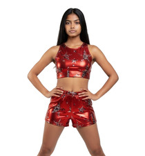 Lot of 41 Dance Off Costume Child  Adult Size Crop Top  Shorts Cheer Gymnastic