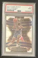 Eric Paschall 2019-20 Panini Select Concourse #12 RC Silver Prizm Rookie PSA 9
