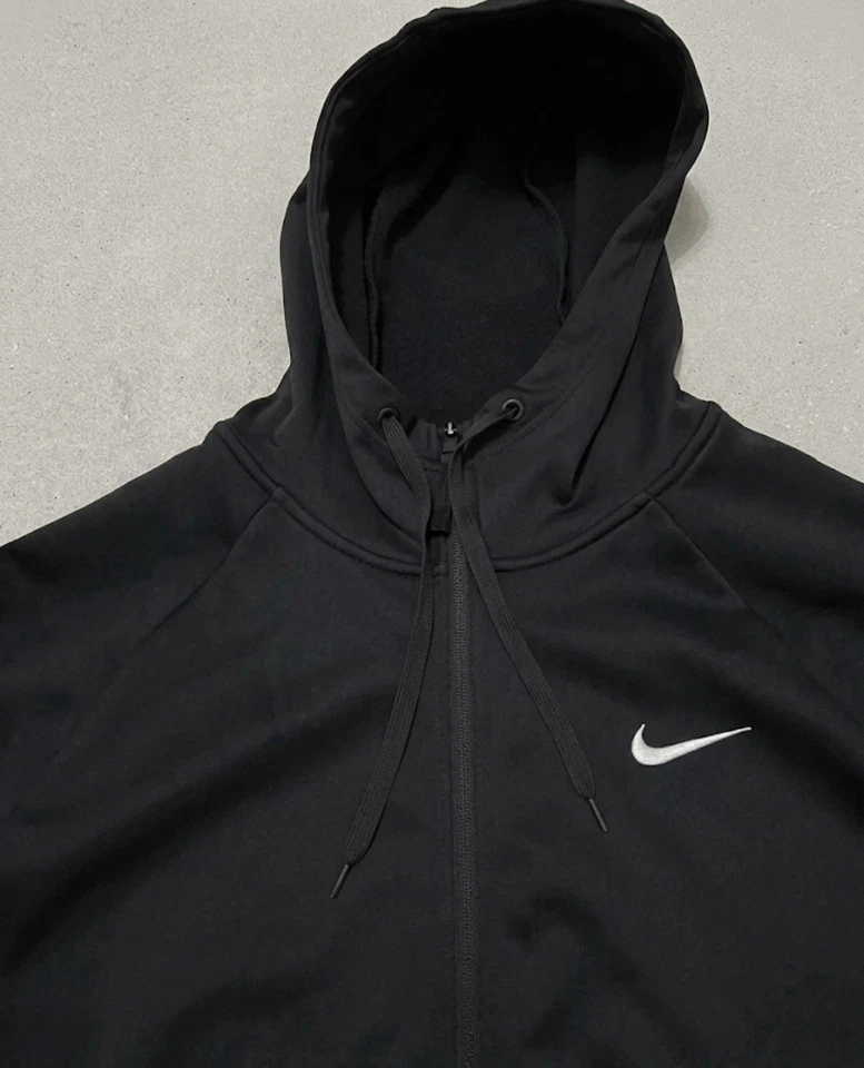 Nike Therma-FIT Herren Full-Zip Hoodie Schwarz Gr. M Fleece Polyester Regular - Bild 4 von 4