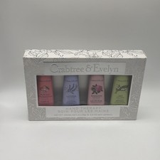Crabtree Evelyn Set of 4 Hand Therapy 0.9 oz Lily, Rosewater, Lavender, Pear