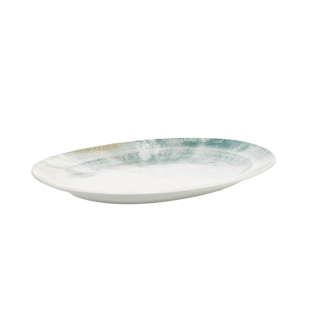 Plat ovale Islande 42 cm en grès pour vos grands repas de famille