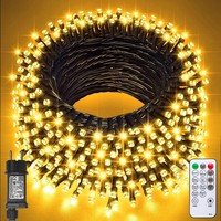 Lichterkette LED AußEn Innen Wasserdicht Warmweiß Timer Weihnachten 100Er 10M