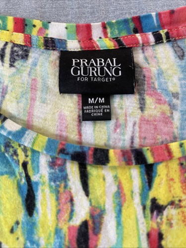 Prabal Gurung Multi Colored Long Sleeve Tee Shirt M/M - Picture 5 of 6