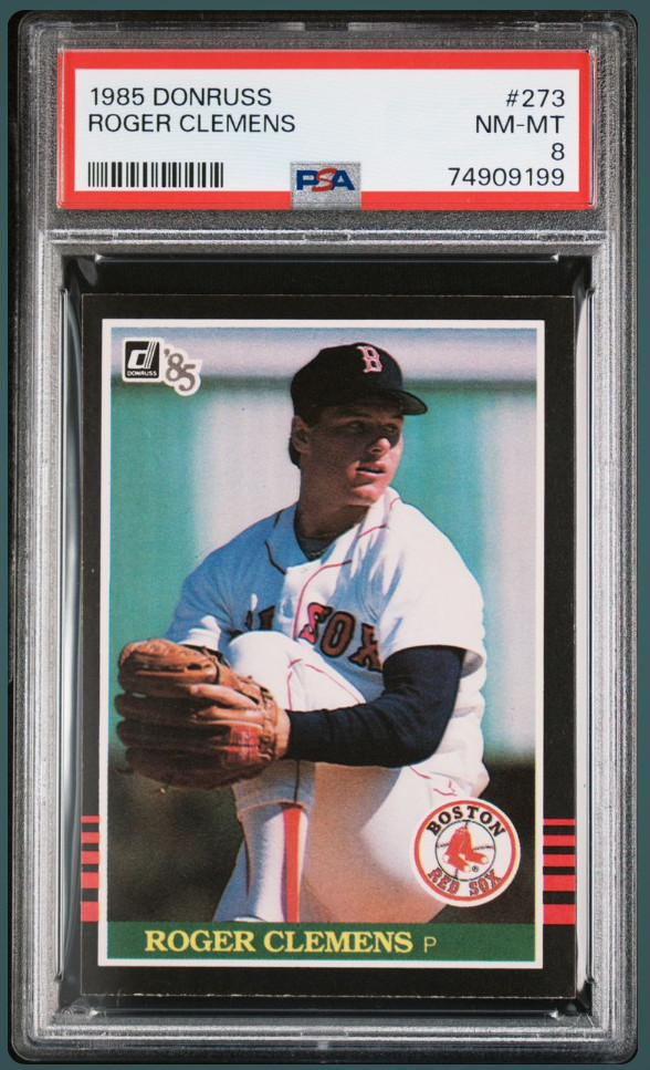 1985 Donruss #273 Roger Clemens PSA 8