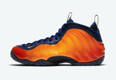 nike foamposite blue gold orange