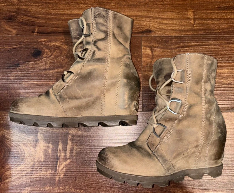 sorel joan of arctic wedge ii leather boots