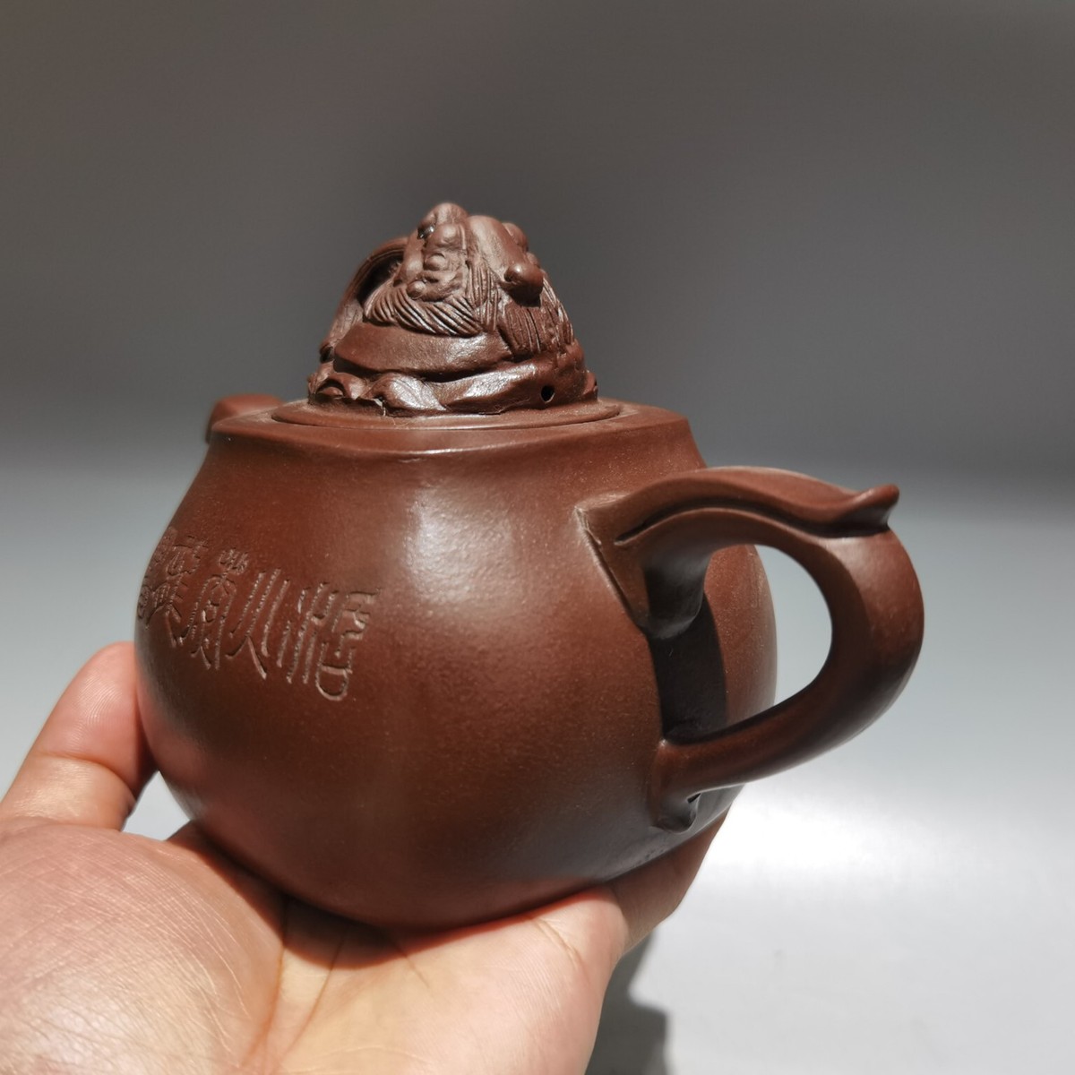 中国美術　釣窯皿　木箱付　幅約21.5㎝　東Y7-0603⑥トヒチサ 専用 中国美術 粉彩龍図大皿木箱付 直径24.5㎝ 東Y7-0708⭐︎2F
