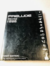 1986 Honda Prelude Shop Service Repair Manual Engine Drivetrain Electrical Book