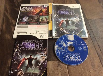 Star Wars: The Force Unleashed (Nintendo Wii, 2008) Used Free US Shipping 