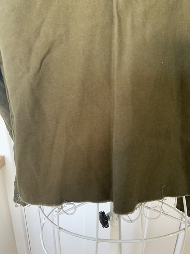 BRAND NEW NO TAGS KHAKI GREEN CROPPED CASUAL JACKET FROM PRIMARK SIZE UK 2XS 4/6 - Picture 4 of 7