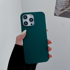 Case For iPhone 16 15 XR 14 13 12 11 Pro Max XS Colour Shockproof Silicone Cover