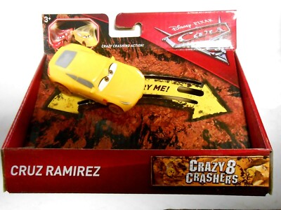 Yellow Cruz Ramirez Crazy 8 Crashers Cars 3 Movie Disney Pixar CRS