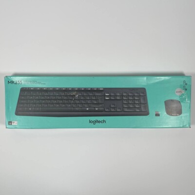Logitech MK235 Keyboard and Mouse Combo for Windows, 2.4 GHz with Unifying USB