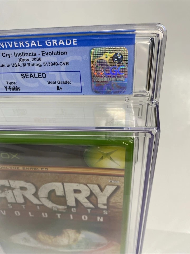 9.6 A+ SEALED Far Cry Instincts Evolution CGC POP 2 (Microsoft NEW Xbox, 2006) - Image 3 of 4