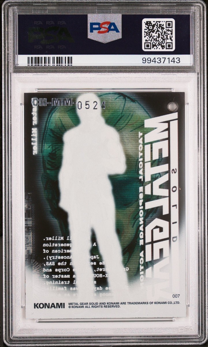 1998 Konami Metal Gear Solid Trading Card #7 Master Miller