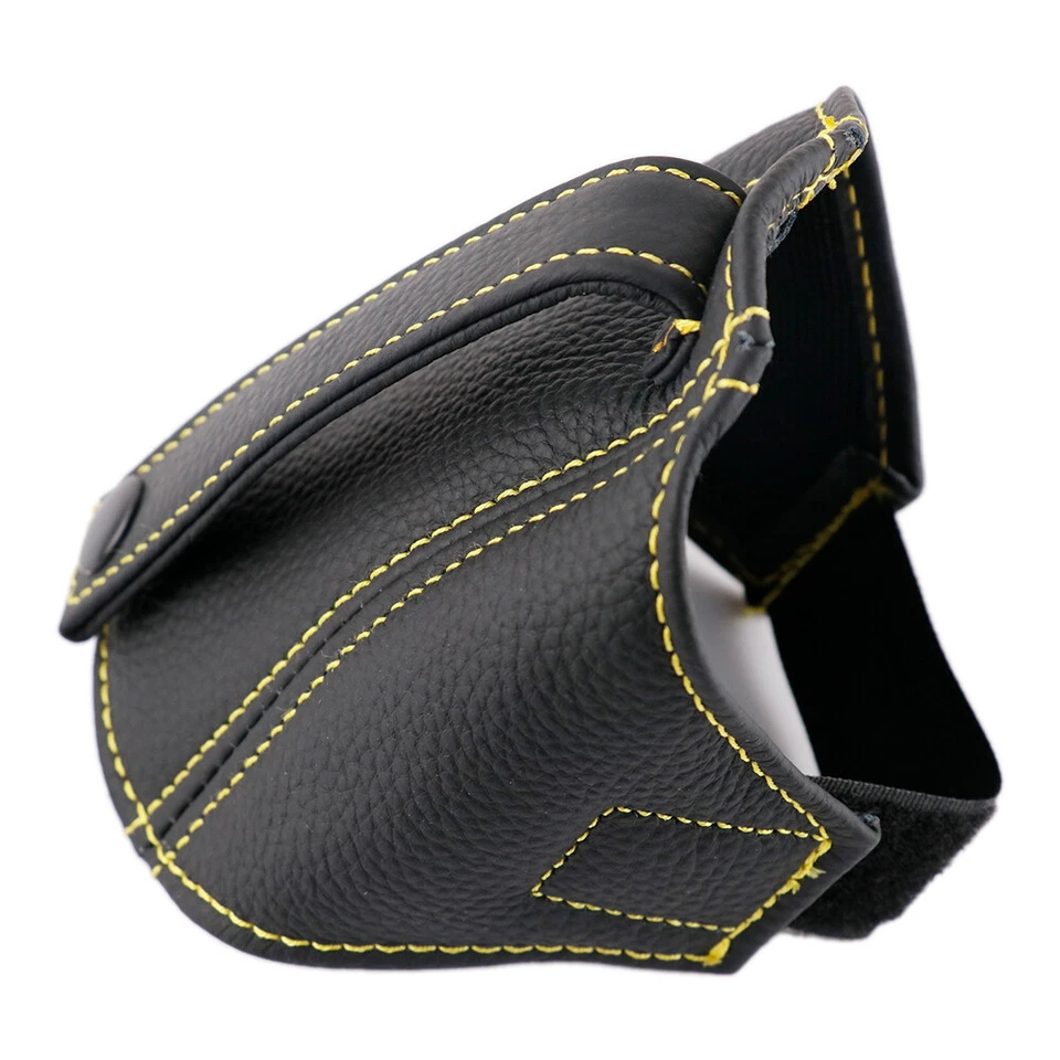 Bucket Seat Belt Guide Holder Protector Black Genuine Leather for BRIDE RECARO - Image 4 of 4