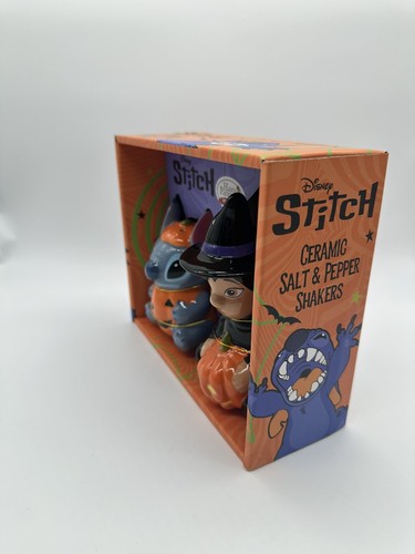 Disney Lilo & Stitch - Halloween Salz & Pfefferstreuer Hexe & Kürbis Neu im Karton - Bild 4 von 5