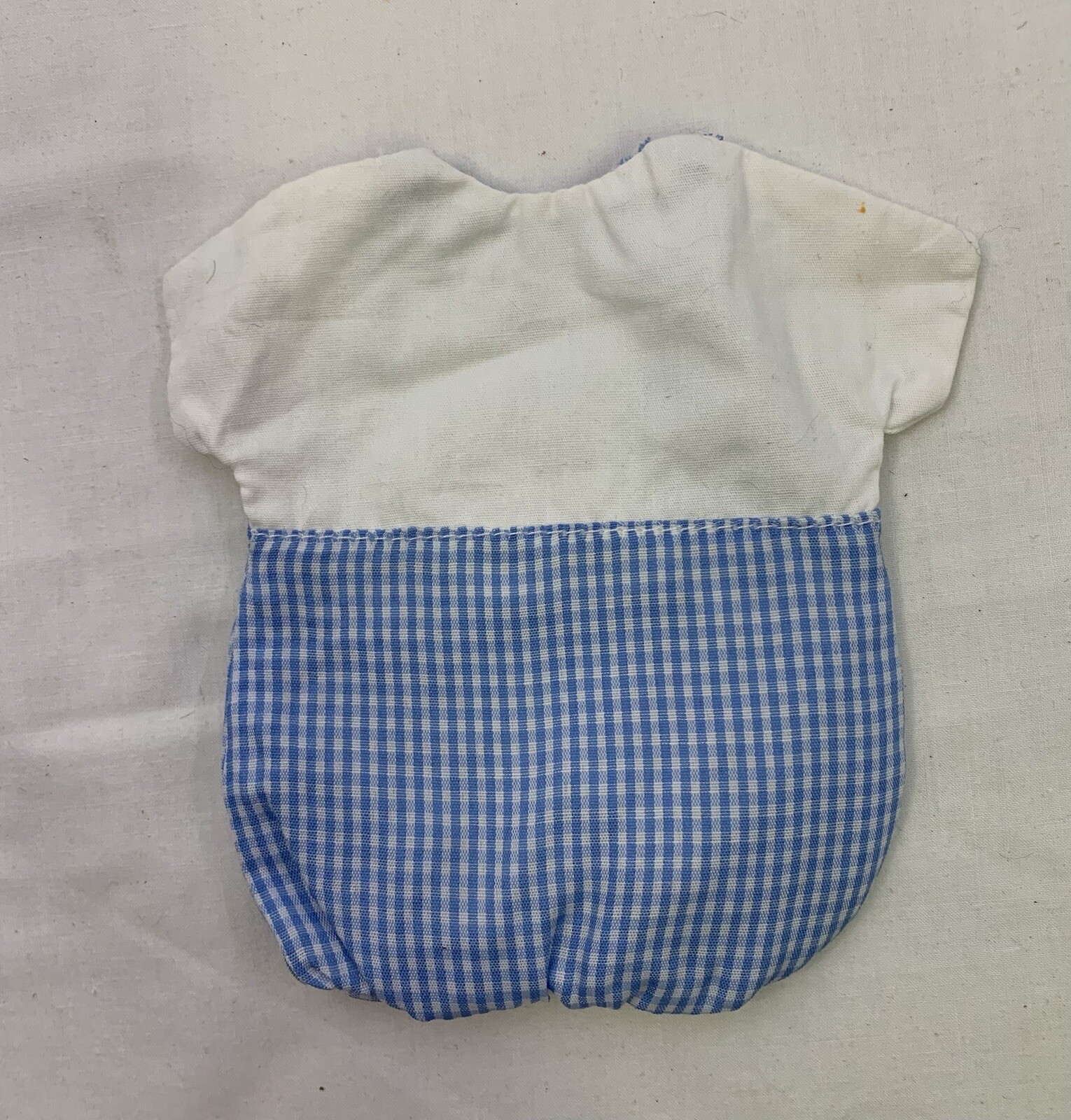 Lot Of 6 Blue & White Gingham Baby / Doll Outfit Scrap Book Decorations eBay