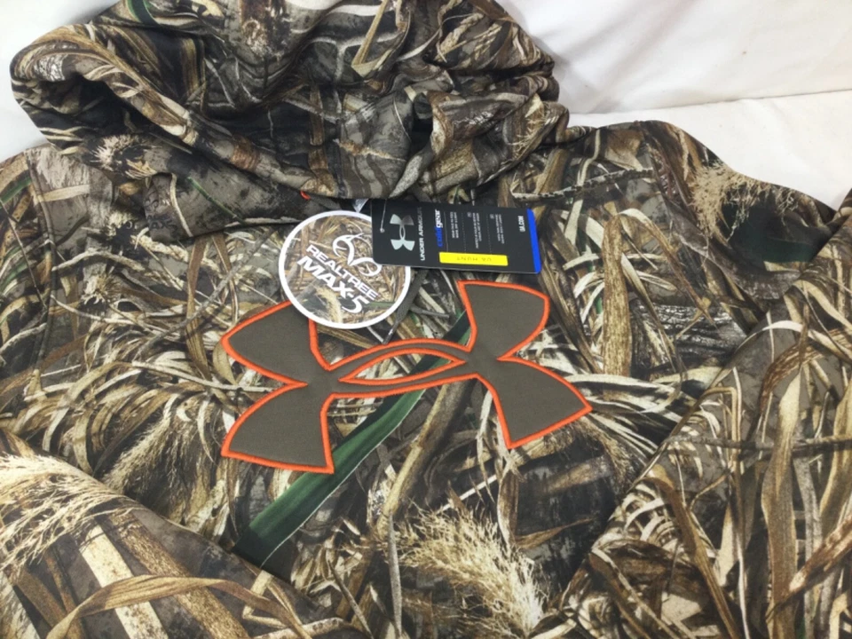 Under Armour ColdGear Realtree Max5 Hoodie Hooded Sweatshirt Size Large FREESHP - Image 4 of 4