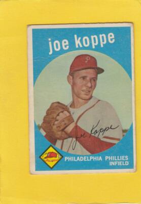 1959 Topps #517 Joe Koppe Philadelphia Phillies G/VG RC Lot