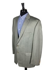 Lauren Ralph Lauren Mens Gray Herringbone Poly Blend Sport Coat Blazer 48L