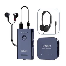 Trihear Convo More Hearing Amplifier w/ Remote Mic and Headphones