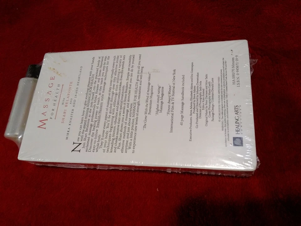 Vintage Massage for Health - by Shari Belafonte, VHS & Herbal body Message Oil - Image 4 of 4