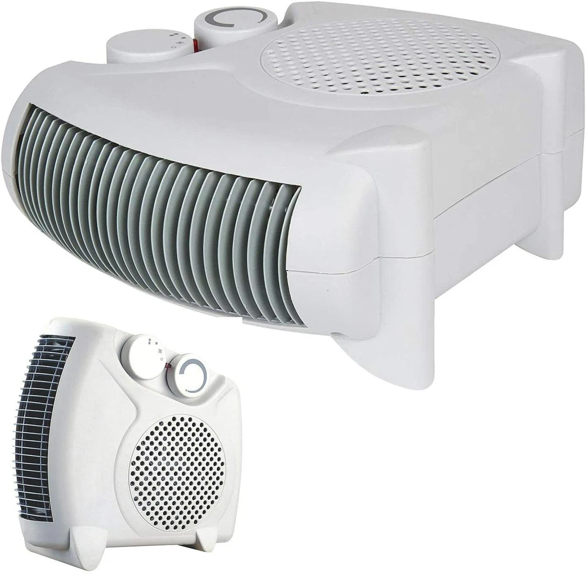2000W Electric Fan Heater 2KW Portable SILENT Floor or Upright Hot u0026amp;  Cold Air 5056157948684 | eBay