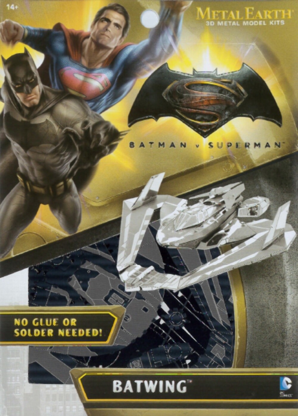 Regalo Originale Batman: Batwing Metal Earth 3D Steel Model