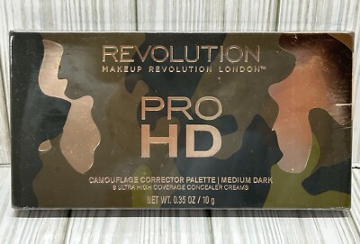 Revolution Pro HD Camouflage Corrector Palette Concealer Medium Dark New Sealed