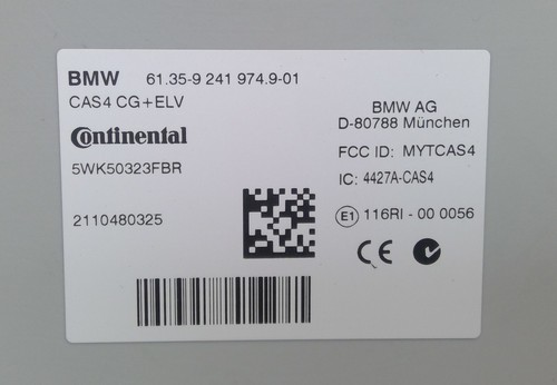 BMW F11 520d 5 Series N47D20C 10-13 Engine ECU Kit Key CAS 4 8513250 9241974 #64 - Picture 9 of 12