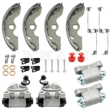 Front Brake Wheel Cylinder W/Shoes Adjusters Kit for Honda TRX300 FourTrax 88-92