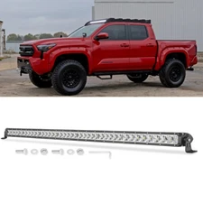  Slim 40" Single Row LED Light Bar Combo Roof Rack Mount for Toyota Tacoma Truck