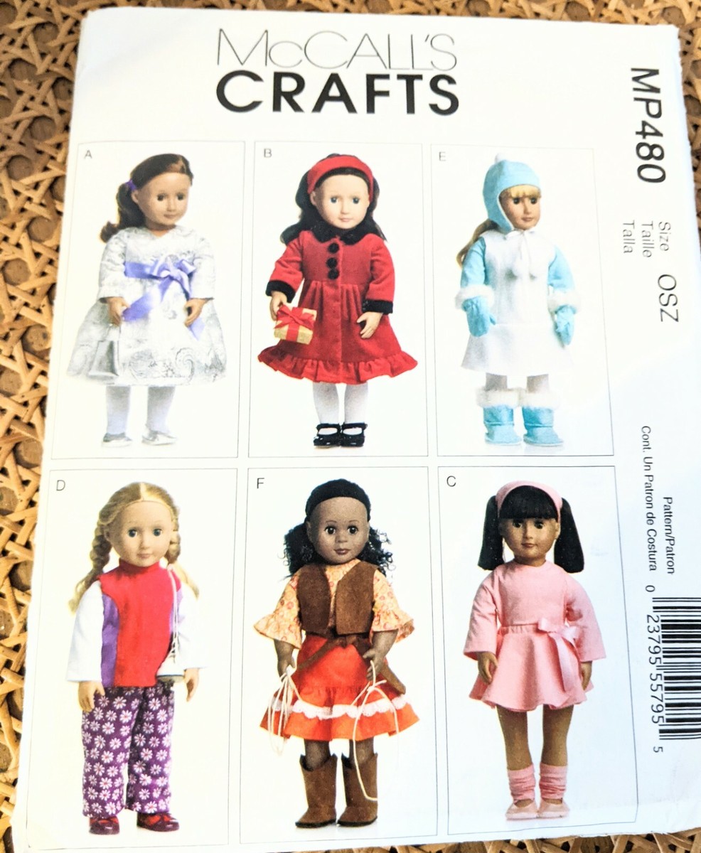 McCalls Doll Clothes Pattern for 18 mccalls-doll-clothes-pattern-for-18-size-girl-dolls-you-choose-one-uncut-ebay